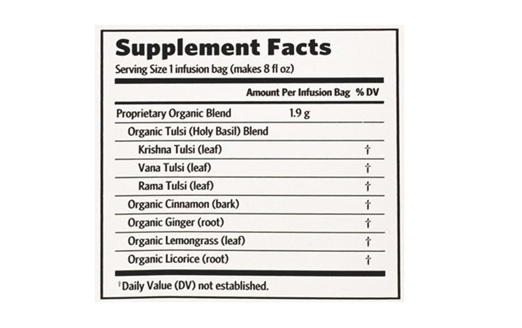 Organic India Tulsi Holy Basil Licorice Spice   Box  34.2 grams
